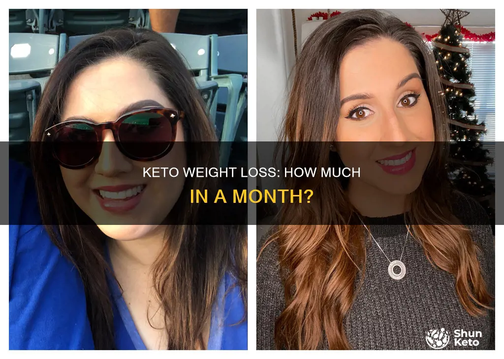 how much weight do you loose one month keto