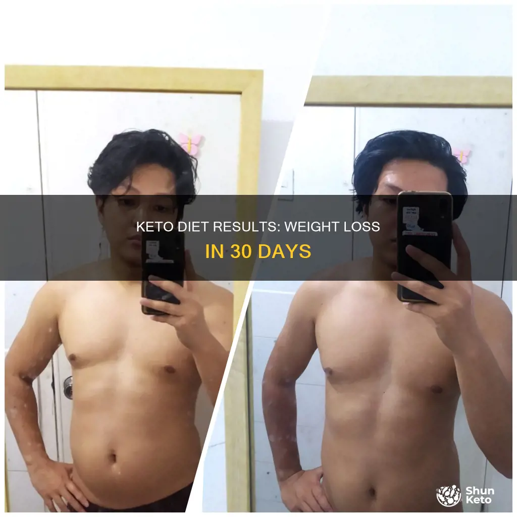 how much weight keto 30 days