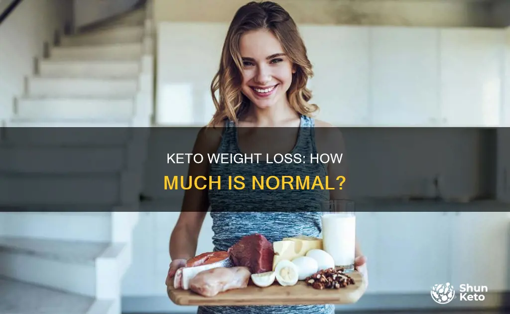 how mucj weight loss normal om keto