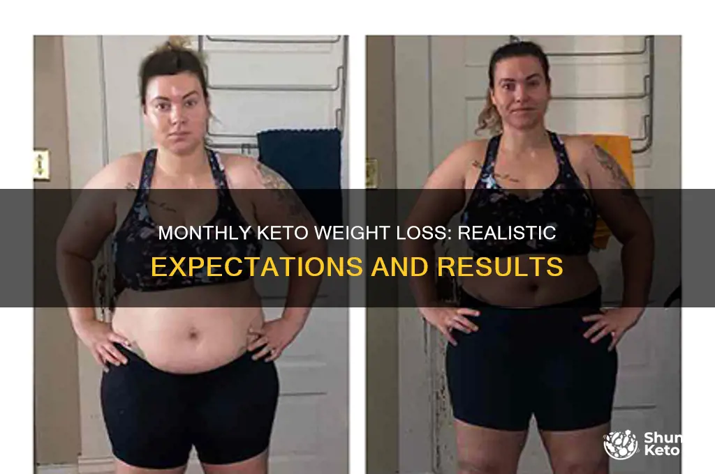 how muvh can i lose on keto for a month