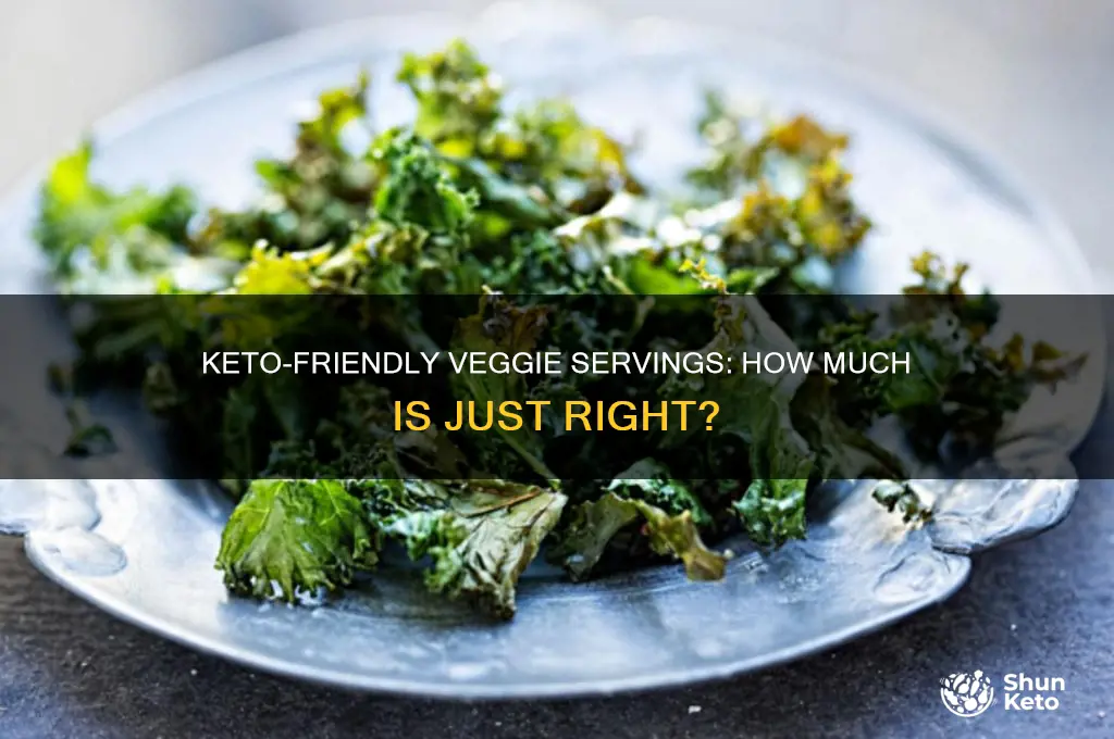 how nuch is a serving of veges on keto diet