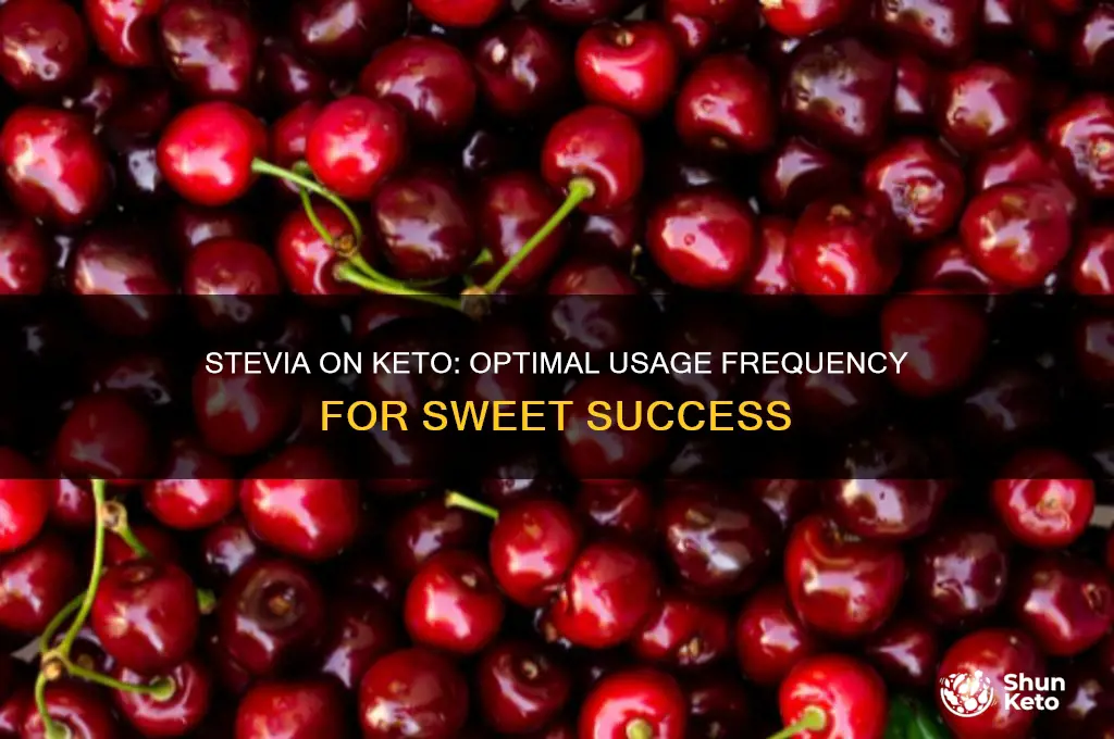 how often can you use stevia on a keto diet