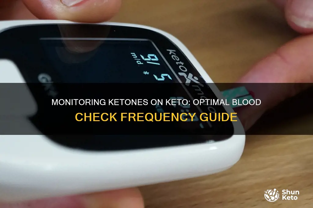 how often to check blood for ketones on keto diet