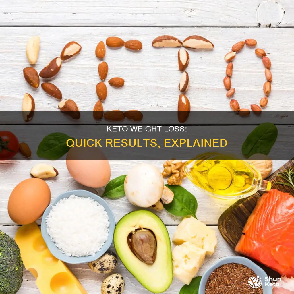 how quick lose weight keto