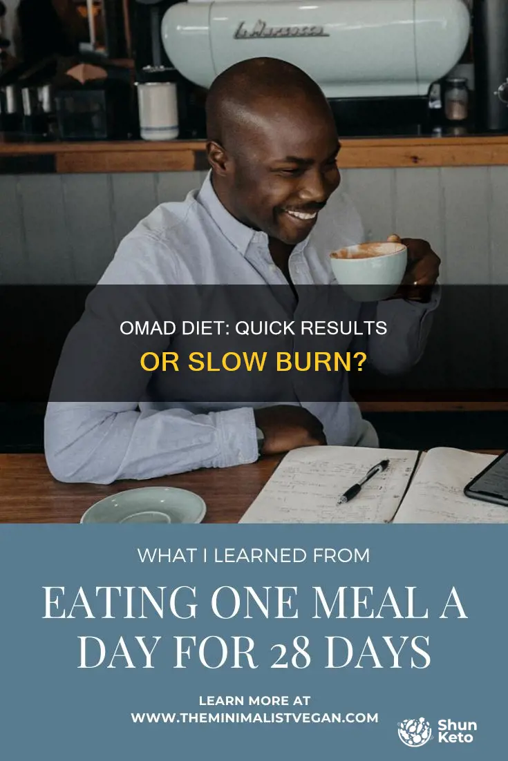 how quick will i see results on the omad diet