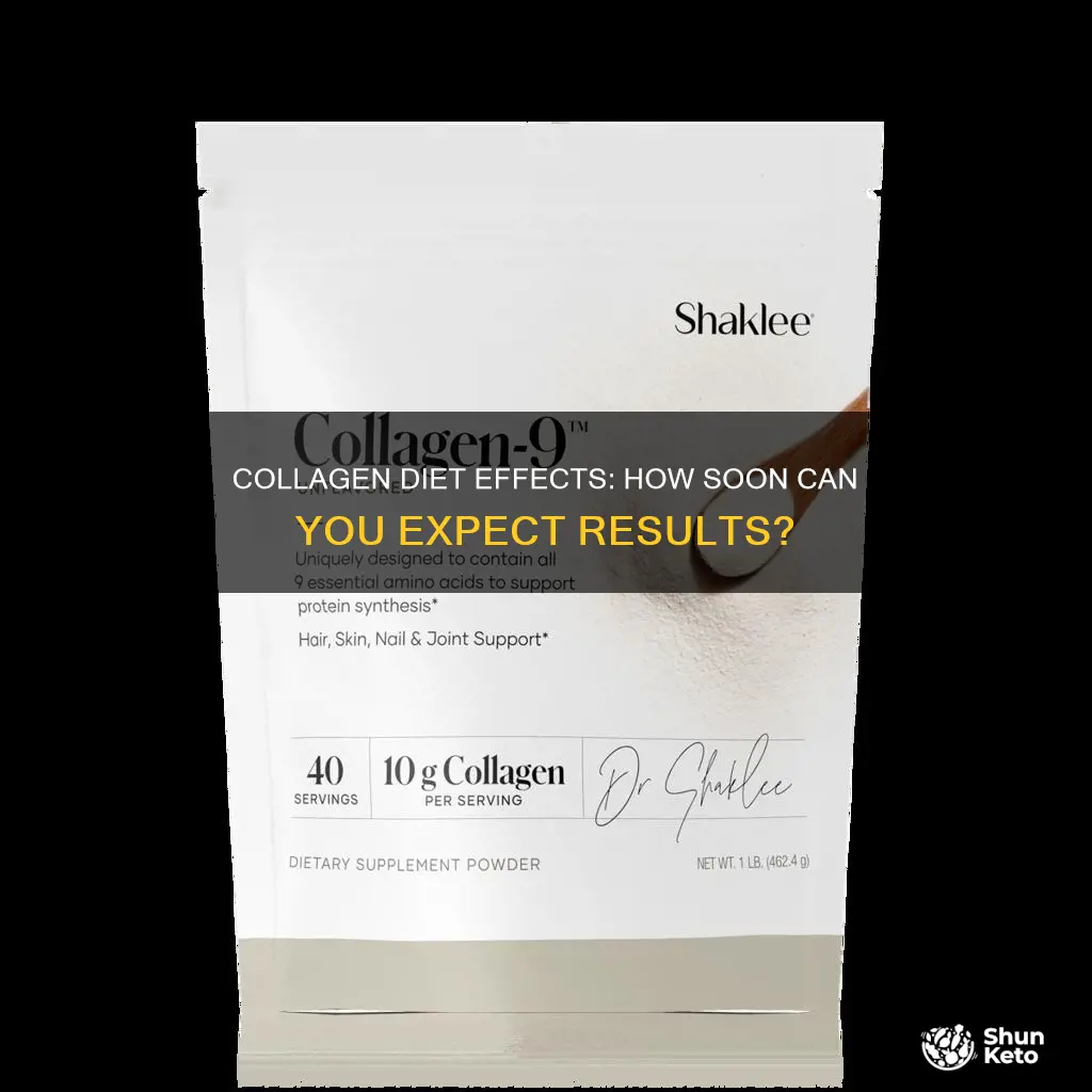 how soon are effects of adding collegen to diet