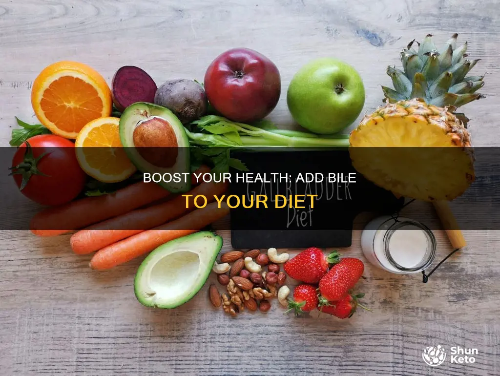 how to add bile to diet