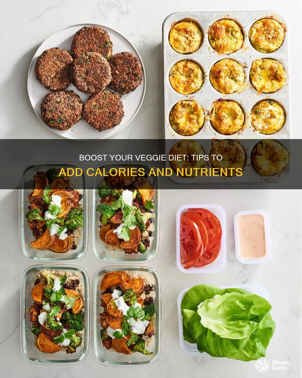 how to add calories on vegetarian diet