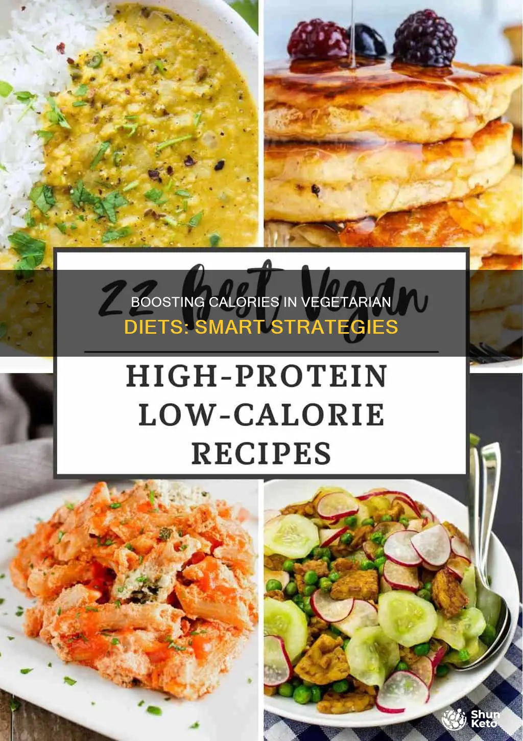 how to add calories on vegetarian diet