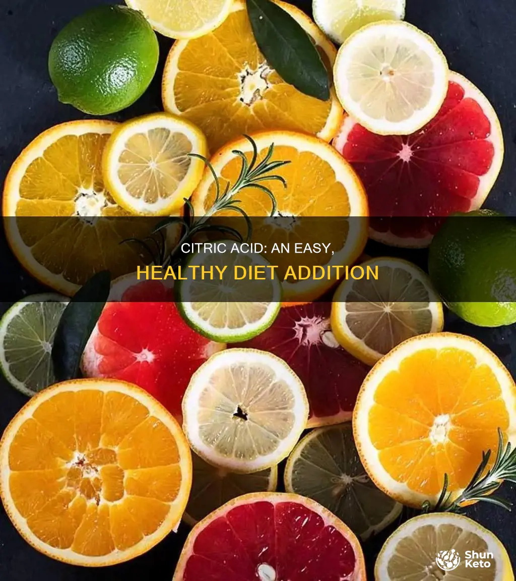 how to add citric acid to your diet