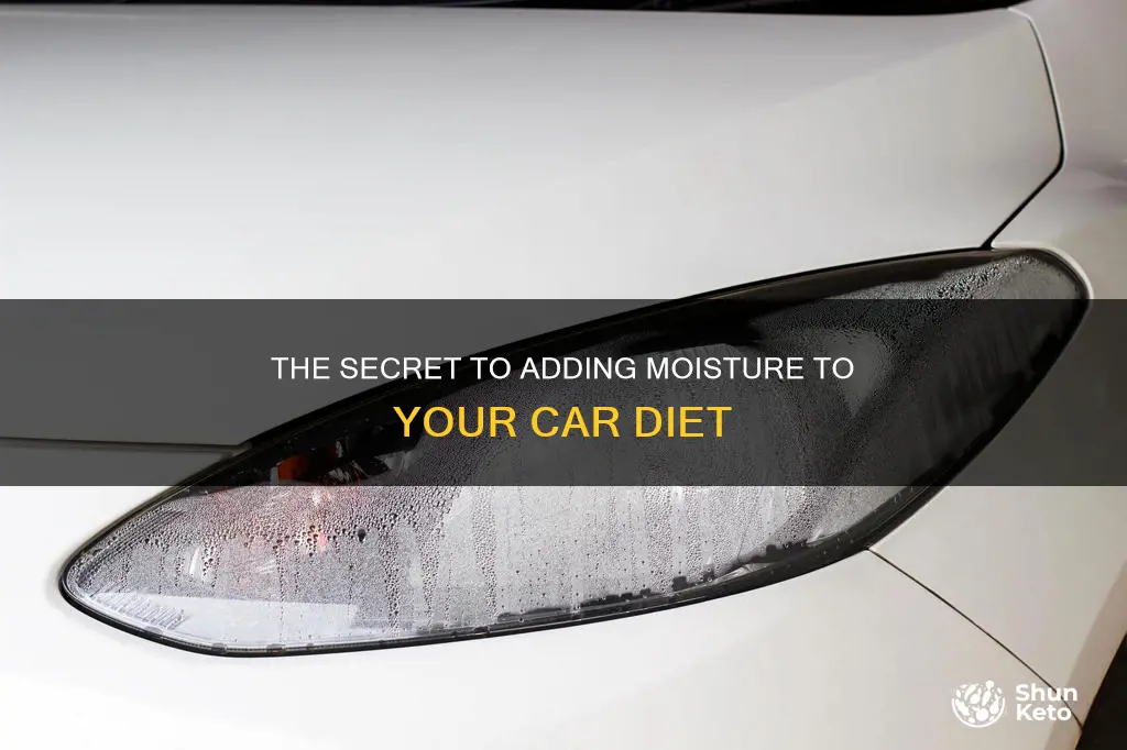 how to add moisture to car diet