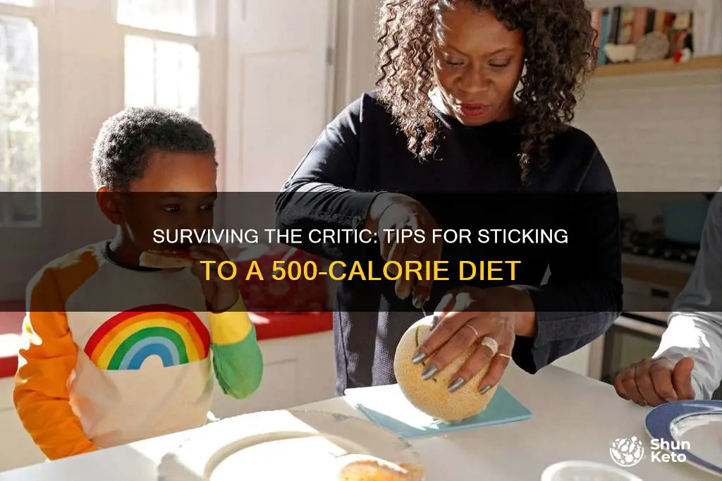 how to avoid parents critic on 500 calories diet