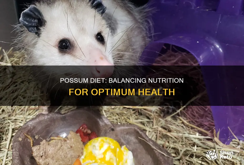 how to balance a possom diet