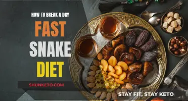 Breaking a Dry Fast: Snake Diet Edition