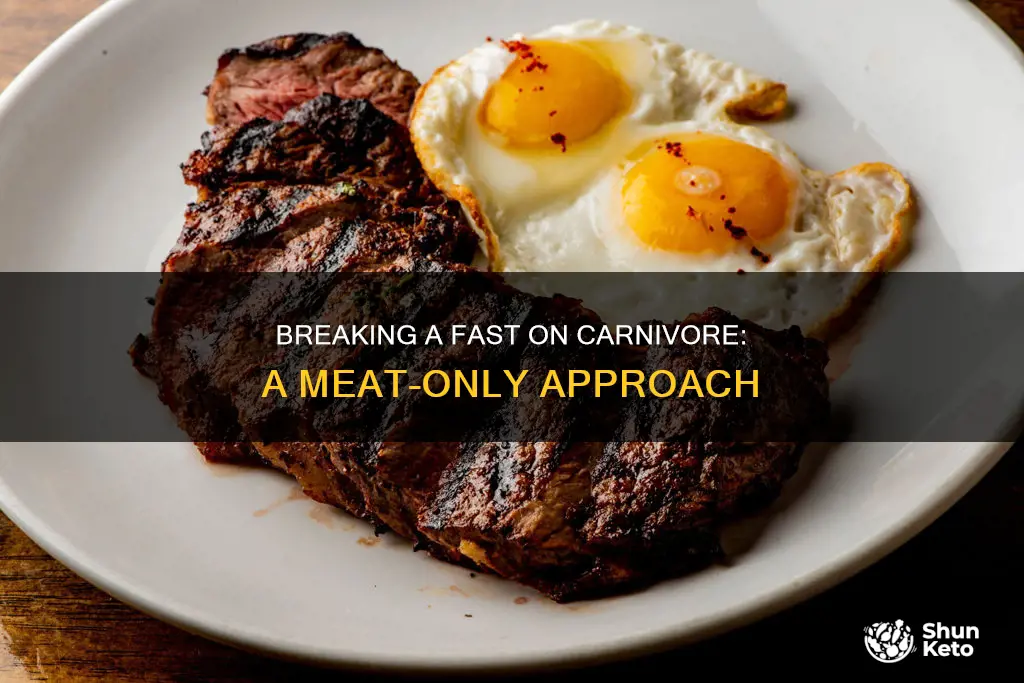 how to break a fast on carnivore diet