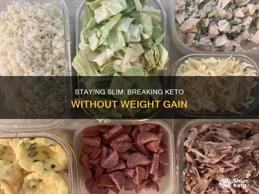 how to break keto without gaining weight