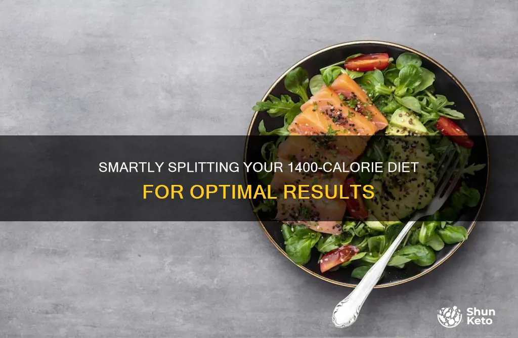 how to break up a 1400 calorie diet