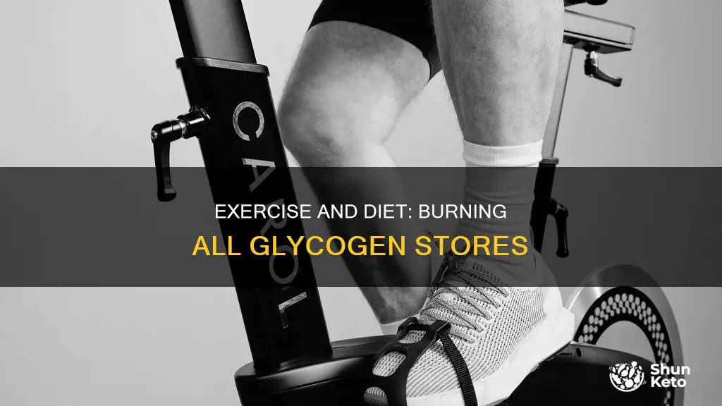 how to burn all glycogen using exercise and diet together