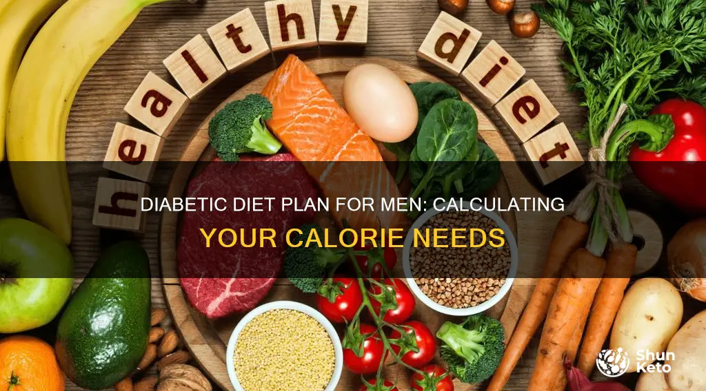 how to calculate for a male diabetic diet plan