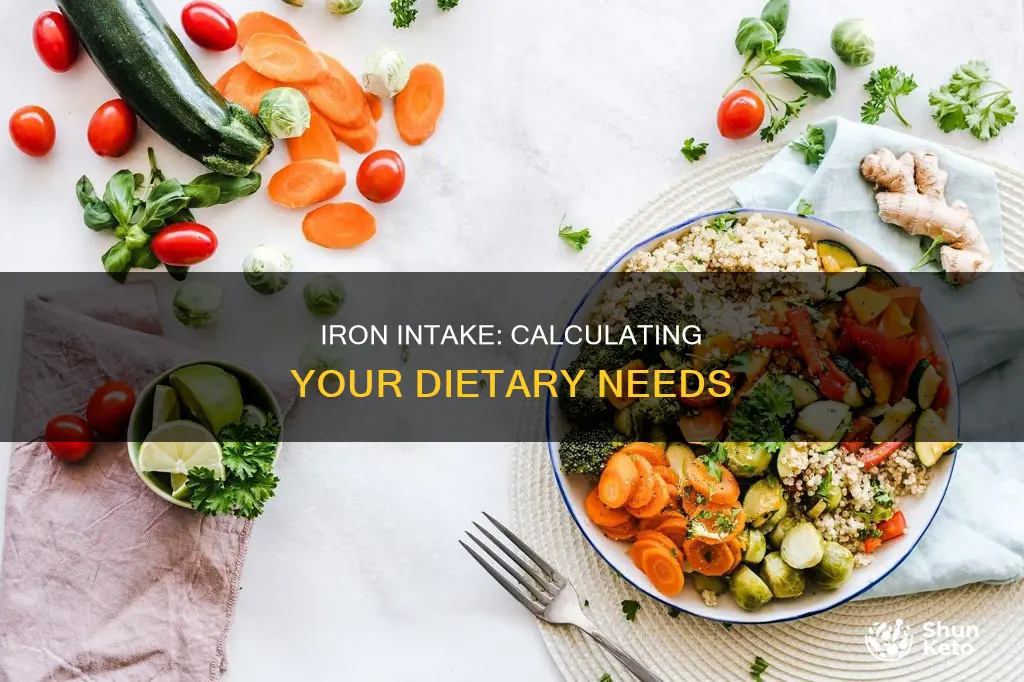 how to calculate iron needed in a diet