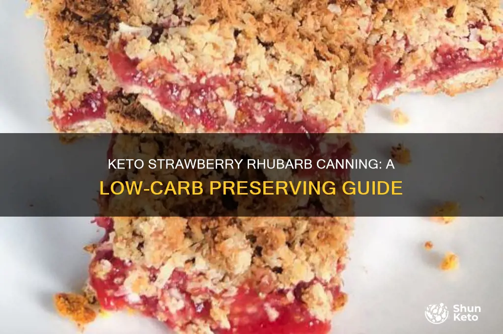 how to can keto strawberry and rhubarb