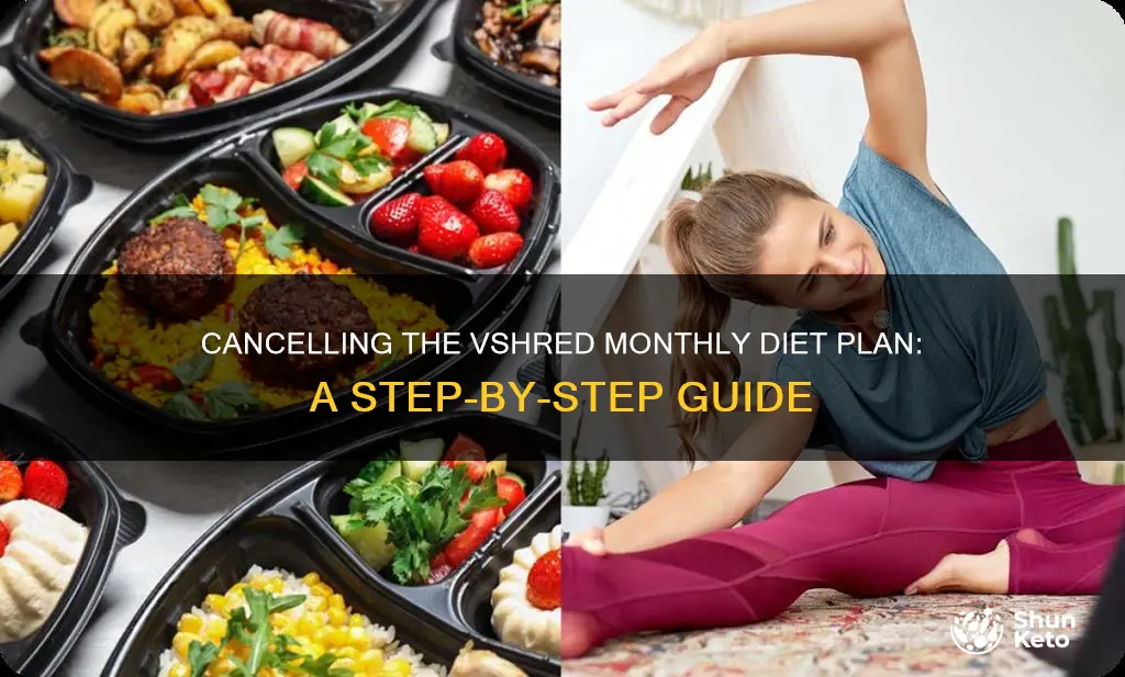 how to cancell vshred monthly diet plan