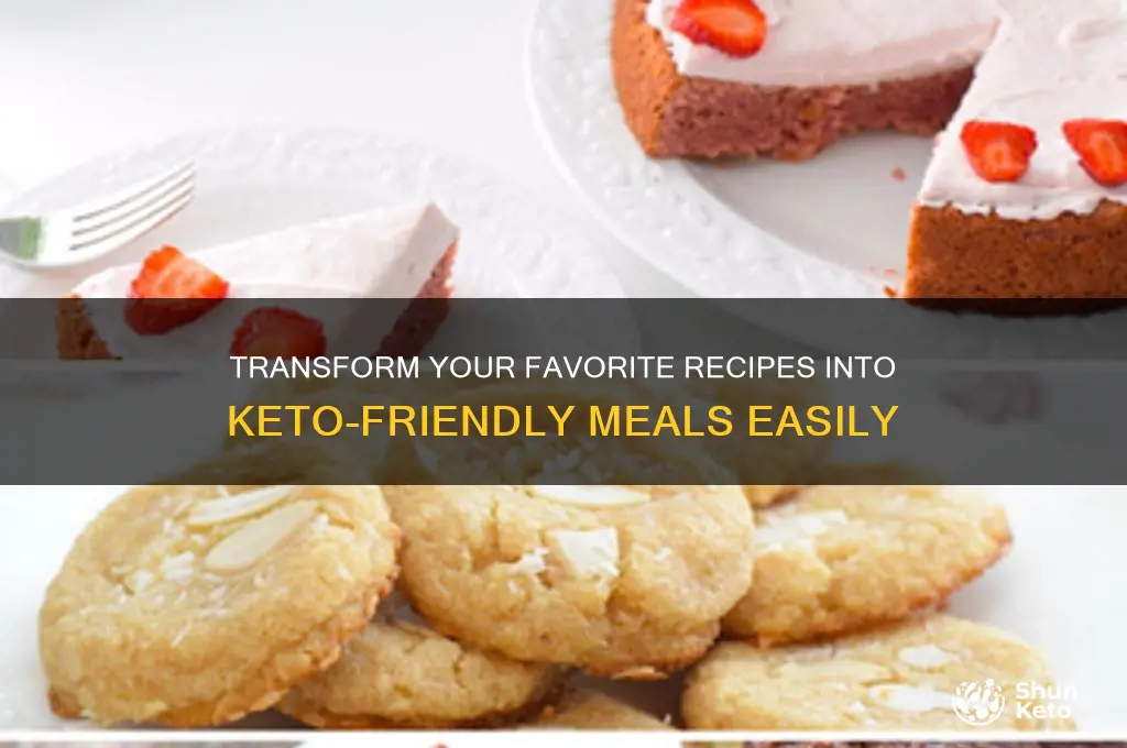 how to change recipes to keto diet