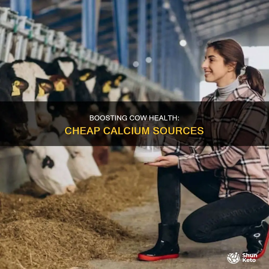 how to cheaply add ca to a cows diet