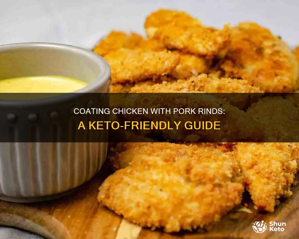 how to coat chicken with pork rinds for keto