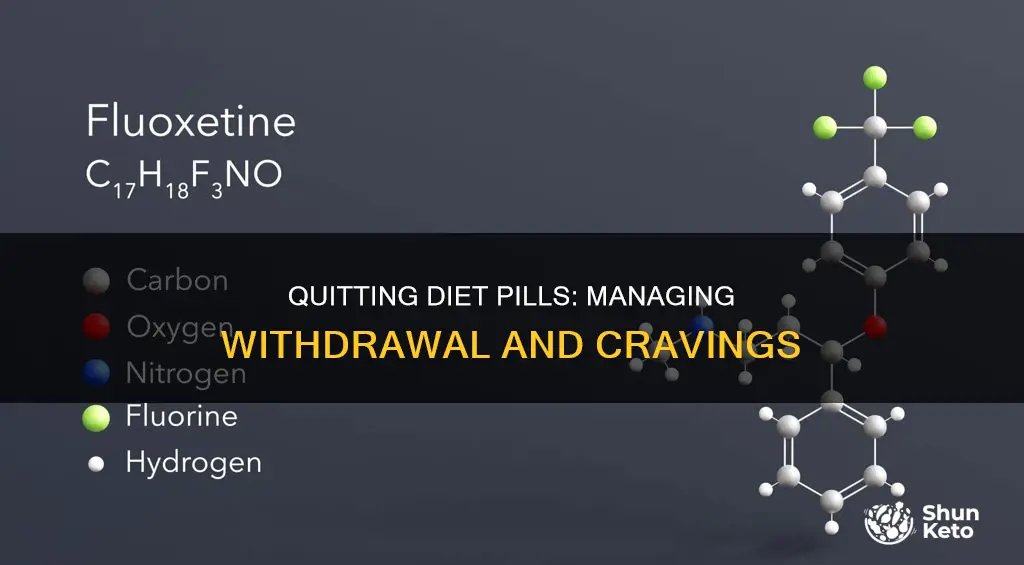 how to come down from diet pills
