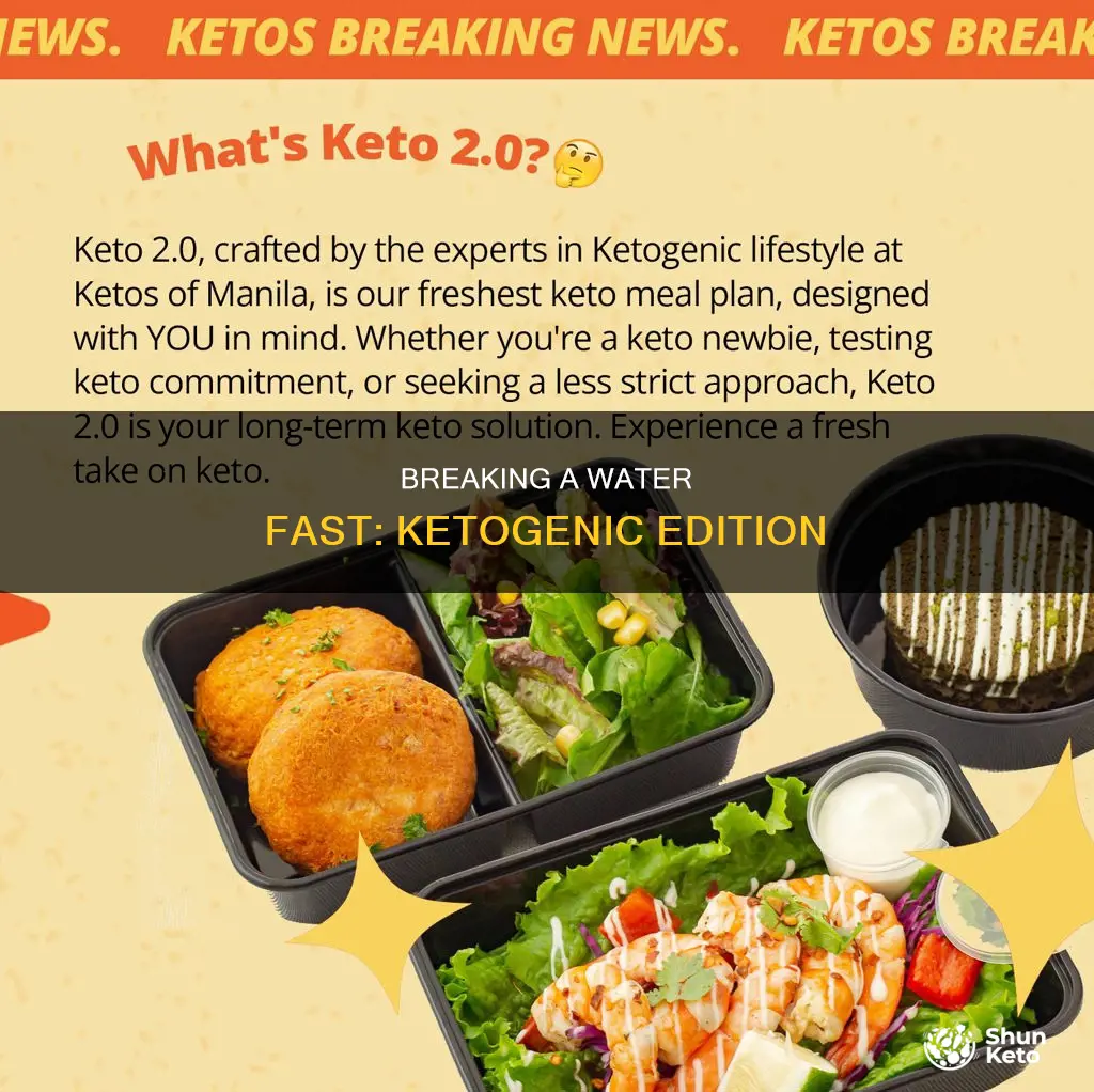 how to come off of a water fast ketogenic diet