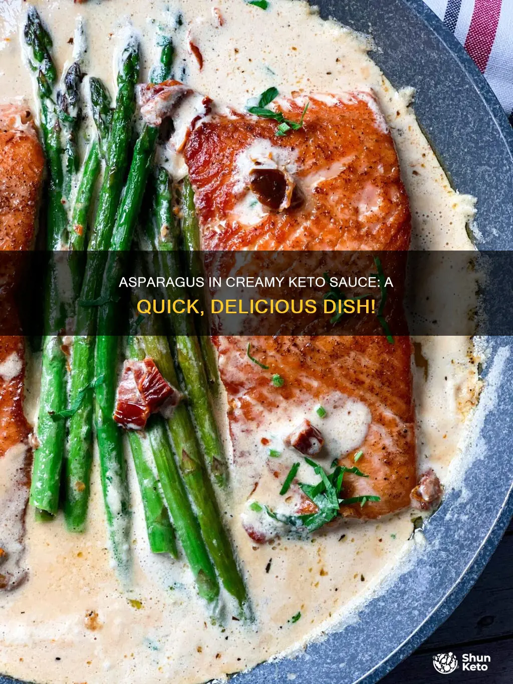 how to cook asparagus incream sauce keto