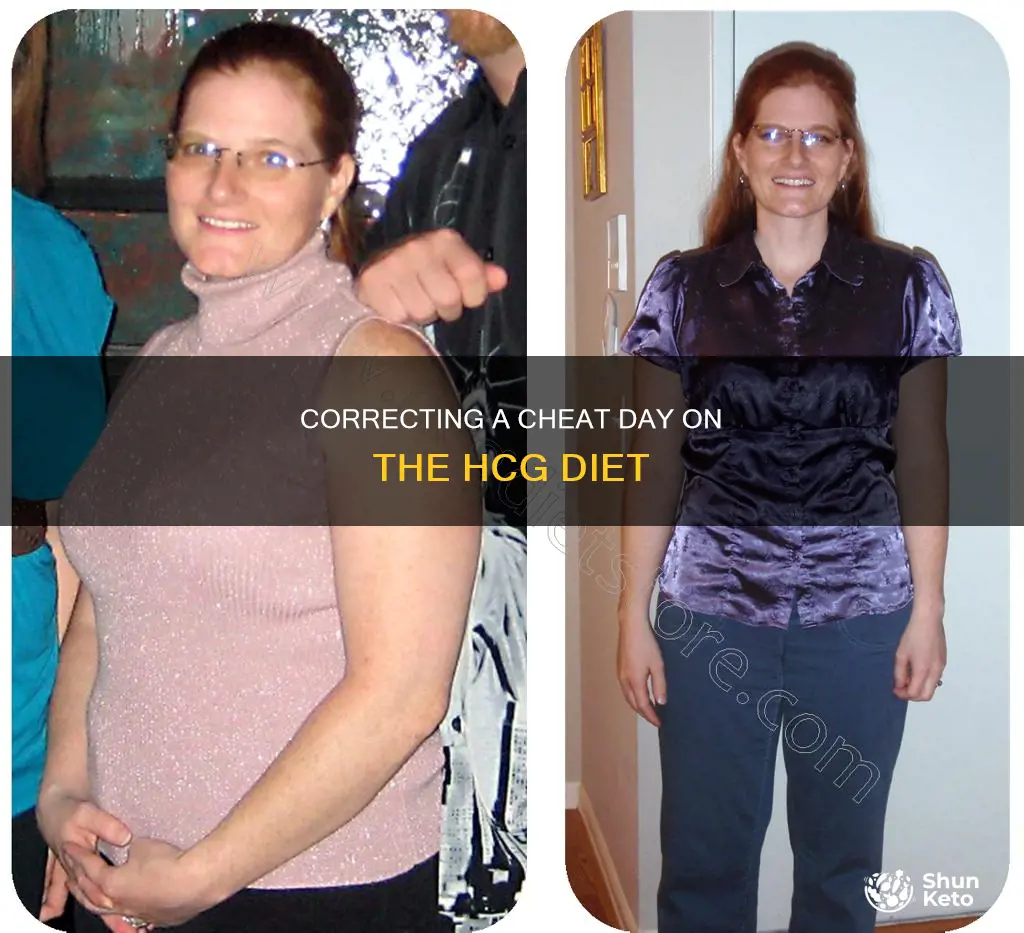 how to correct a cheat day on hcg diet