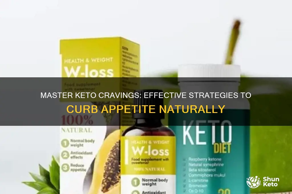 how to curb appetite on a keto diet