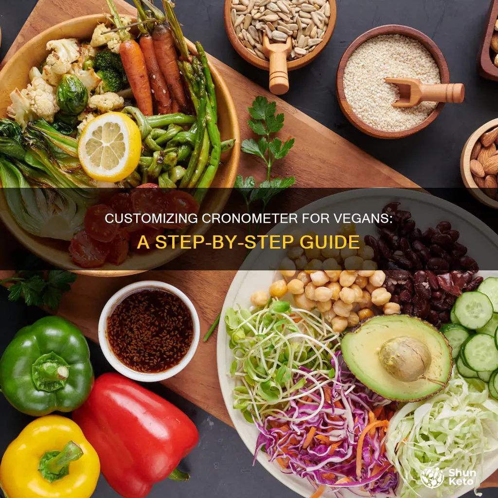 how to customize your cronometer for vegan diet