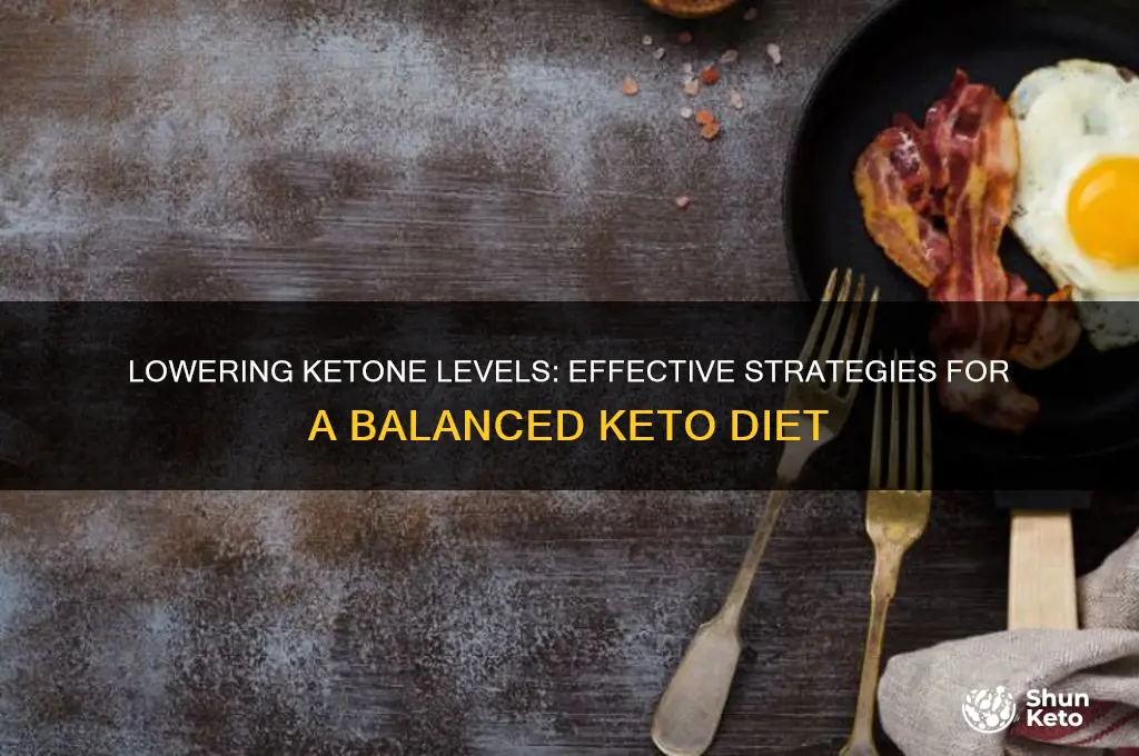 how to decrease ketones on keto diet