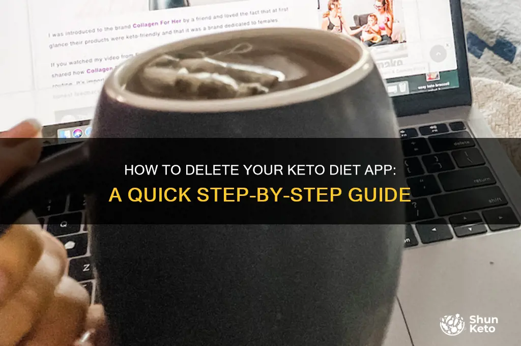 how to delete keto diet app