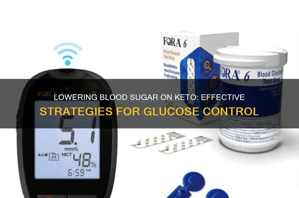 how to deplit my glucose on a keto diet