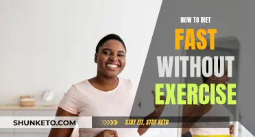 Quick Weight Loss: Dieting Without Exercise