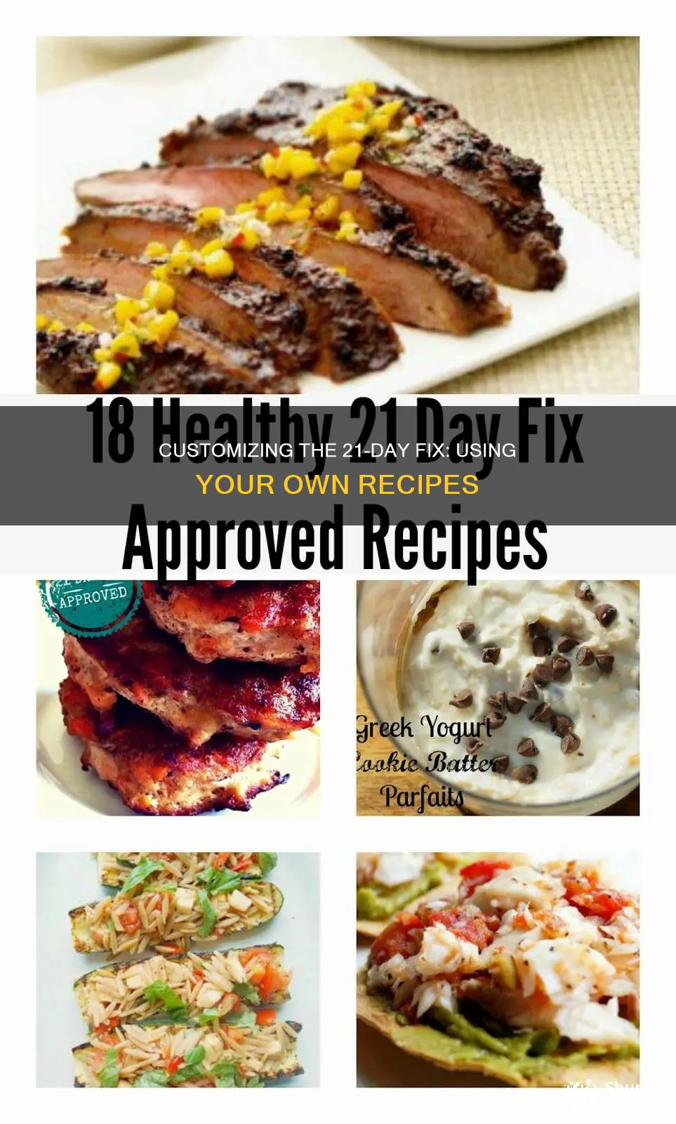 how to do 21 day fix diet with own recipes