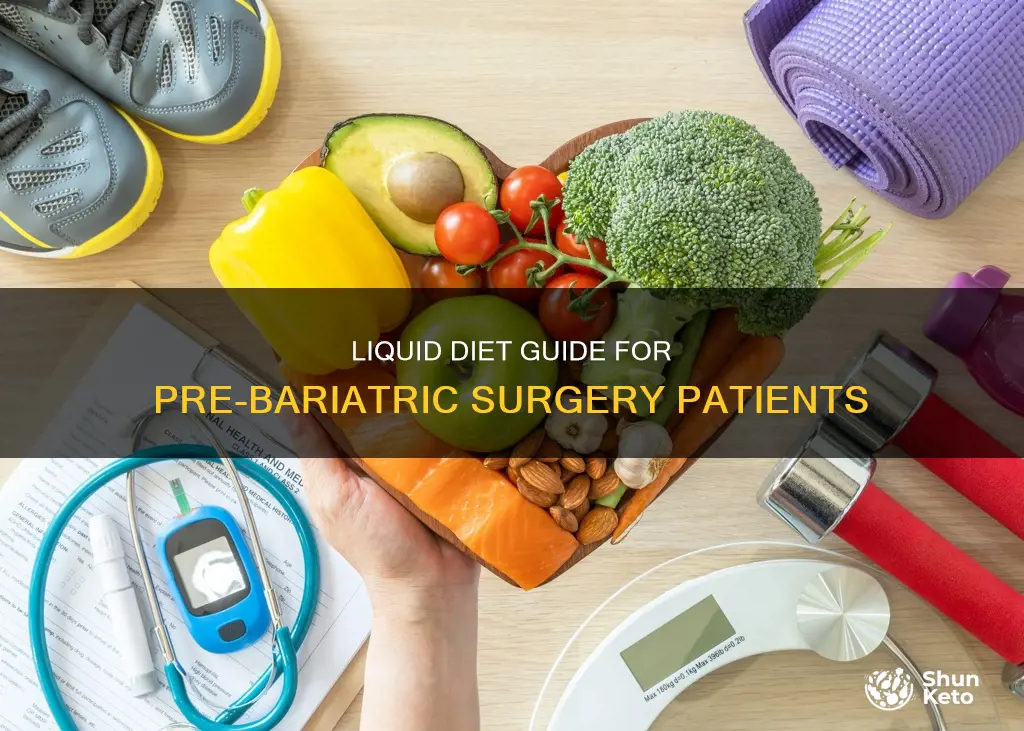 how to do a liquid diet for bariatric surgery