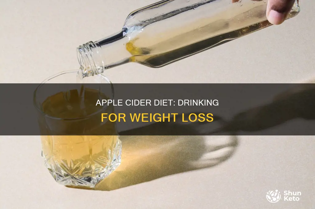 how to drink apple cider for diet