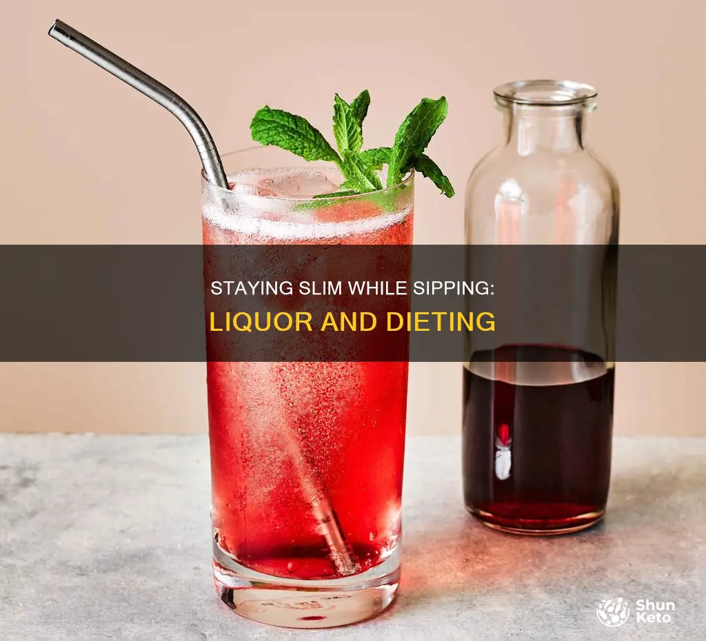 how to drink liquor on a diet
