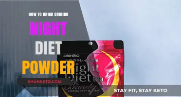 Drink Orihiro Night Diet Powder: A Simple Guide