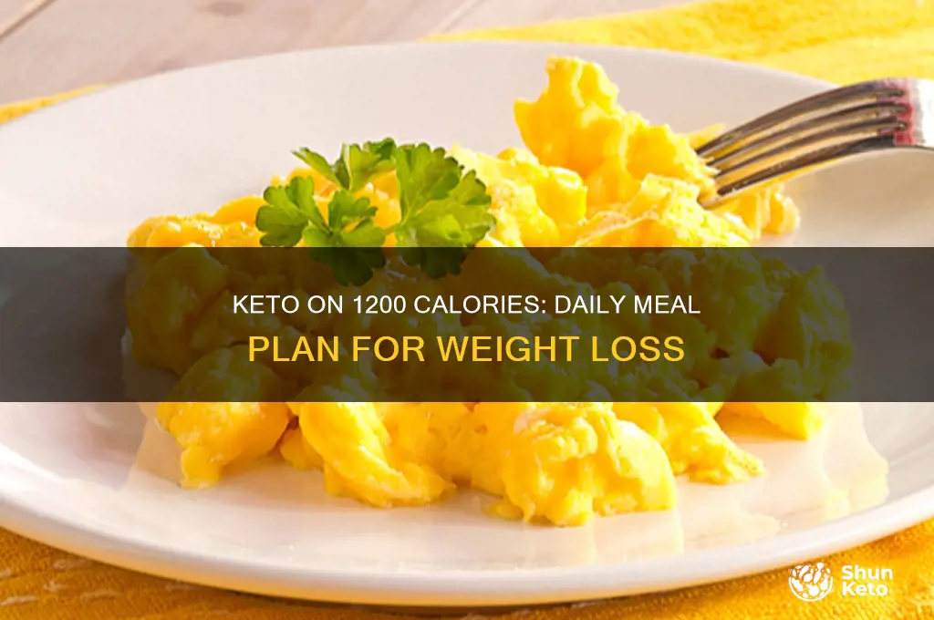 how to eat 1200 calories a day on keto