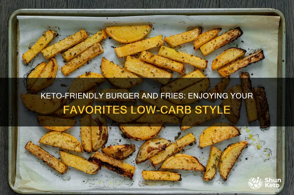 how to eat a burger and fries on keto