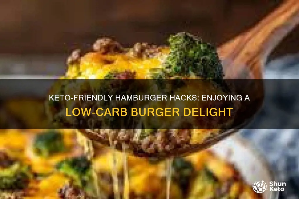 how to eat a hamburger on keto