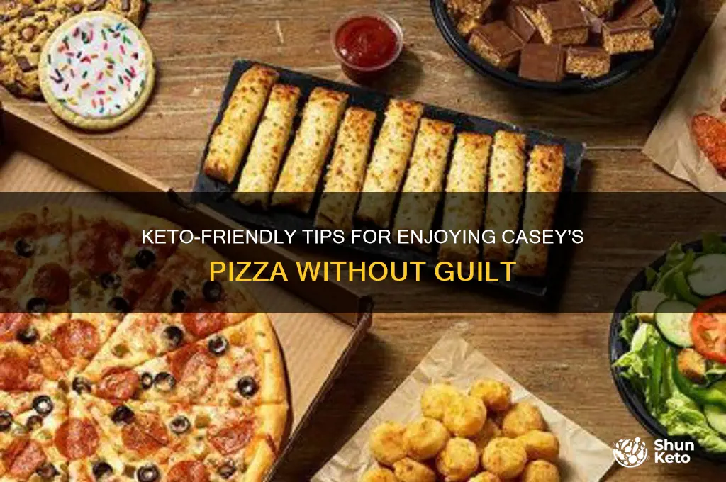 how to eat caseys puzza as keto friendly