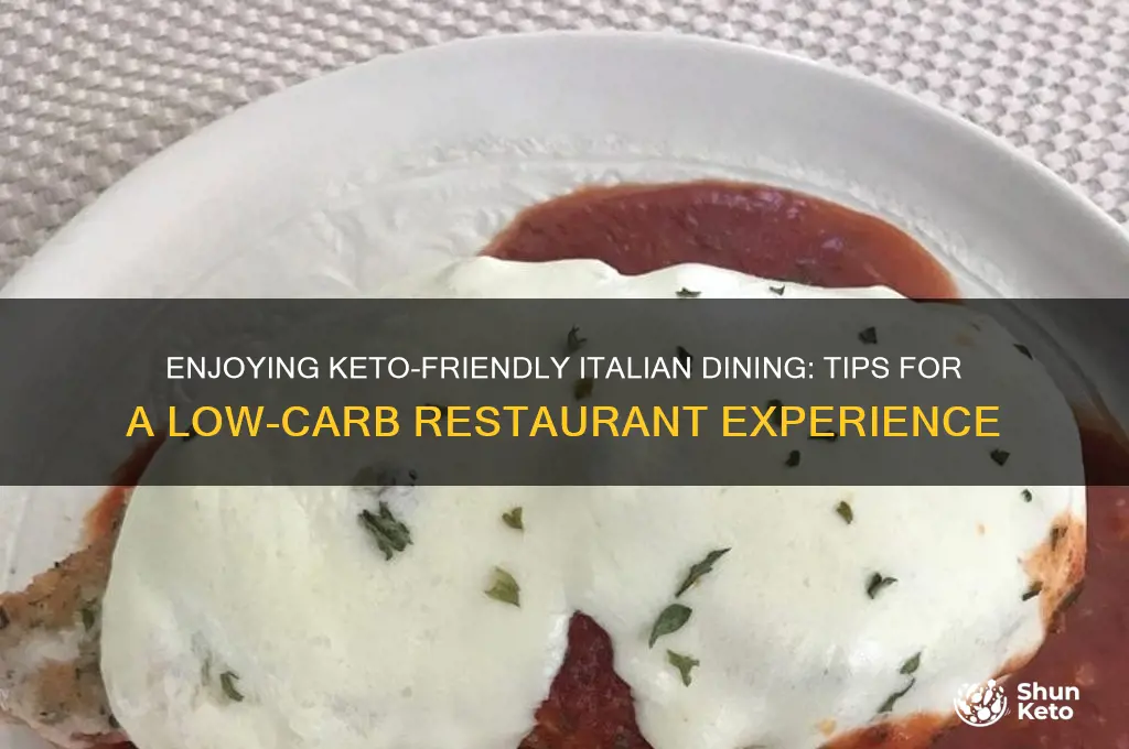 how to eat keto at an italian restaurant