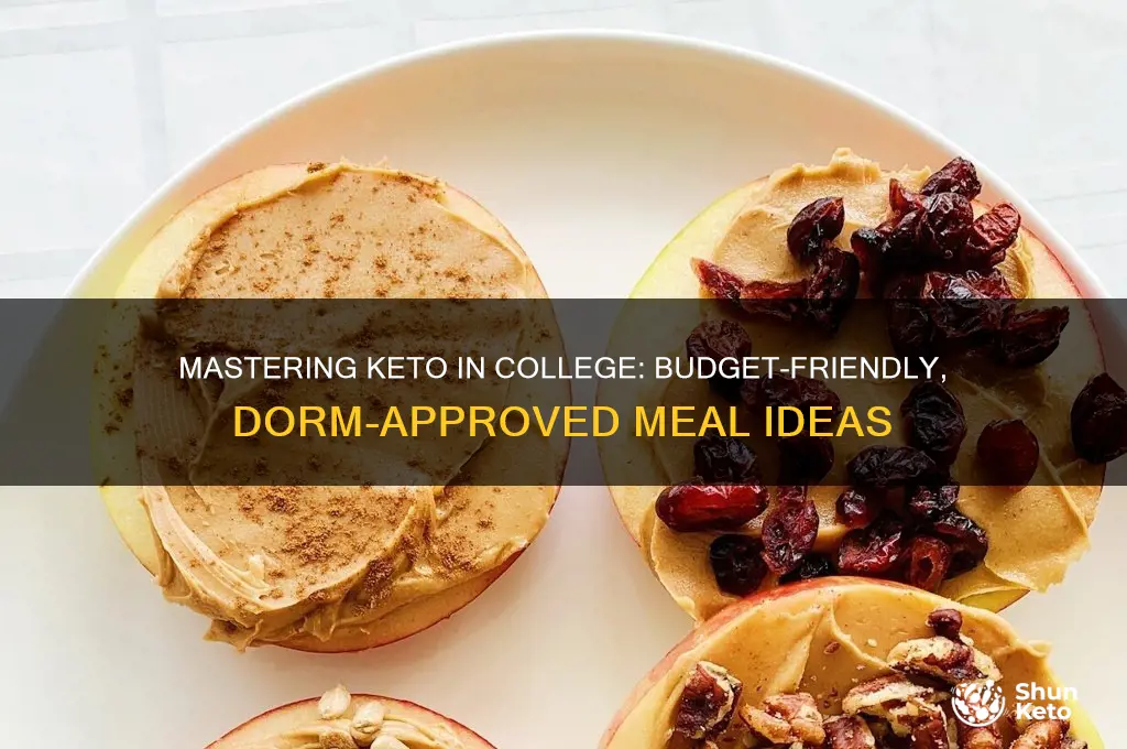 how to eat keto at college